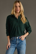 Load image into Gallery viewer, Hunter Green Super Soft Button Down Top