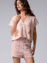 Load image into Gallery viewer, Western Horse V Neck Cropped Cardigan