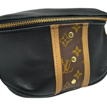 Load image into Gallery viewer, Bentley Belt Bag in Black Leather | Upcycled LV