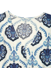 Load image into Gallery viewer, Boho Flutter Sleeve Floral Print V-Neck Midi Dress