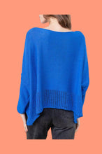 Load image into Gallery viewer, Bizou Asymmetrical Cotton Sweater - France
