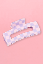 Load image into Gallery viewer, Checkered Print Hair Clip