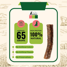 Load image into Gallery viewer, 6" Beef Trachea Dog Treat - All-Natural Dog Chews (25/Bag)