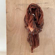 Load image into Gallery viewer, Scarvii - Lightweight Floral Pattern Ruched Scarf