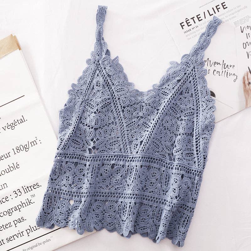 Solid Color Crochet Tank