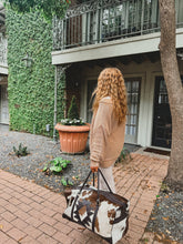 Load image into Gallery viewer, AZTEC Leather Weekender Travel Duffel