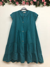 Load image into Gallery viewer, Cap Sleeve Italian Linen dress