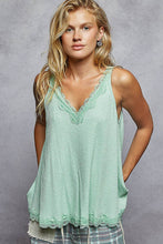 Load image into Gallery viewer, Black Lace Tank Top