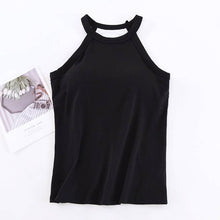Load image into Gallery viewer, Basic Halter Top with built-in bra tank top