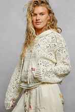 Load image into Gallery viewer, Chandy Crochet Hoodie Sweater