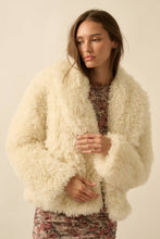 Load image into Gallery viewer, Farrah Faux Fur Shawl-Collar Jacket