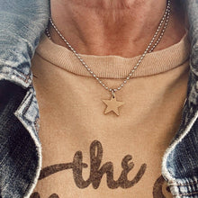 Load image into Gallery viewer, Brass Star Necklace 