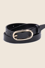 Load image into Gallery viewer, Long Oval Buckle Genuine Leather Belt