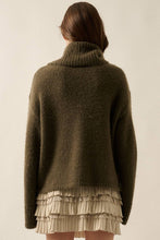 Load image into Gallery viewer, Mountains Fuzzy Turtleneck Sweater
