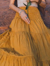 Load image into Gallery viewer, Boho Cargo Pocket Maxi Skirt