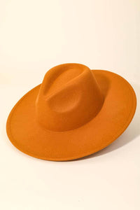 Flat Brim Fedora Fashion Hat