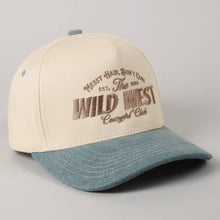 Load image into Gallery viewer, Messy Hair Wild West Cowgirl Club Embroidery Hat