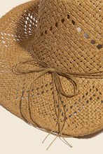 Load image into Gallery viewer, Mixed Beaded Strap Western Fedora Straw Hat