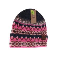 Load image into Gallery viewer, Aztec Pattern Cuff C.C Beanie HAT4006