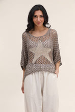 Load image into Gallery viewer, French Cotton Knit Sweater with Star