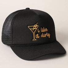 Load image into Gallery viewer, Cocktail Texts Embroidery Mesh Back Trucker Hat