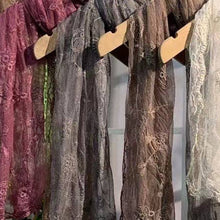 Load image into Gallery viewer, Scarvii - Embroidered Lace Small Shawl Scarf
