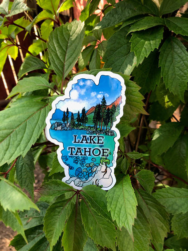 $6 Bear Sticker, Lake Tahoe Sticker, Glossy Vinyl