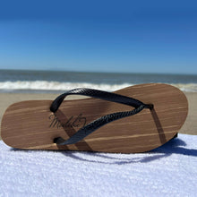 Load image into Gallery viewer, Huntington Flip Flops Black