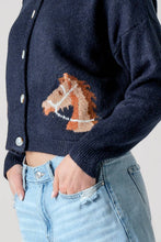 Load image into Gallery viewer, Ginger Horse Cardigan Sweater