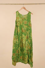 Load image into Gallery viewer, Italian Linen Sleeveless floral dress