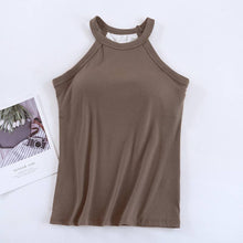 Load image into Gallery viewer, Basic Halter Top with built-in bra tank top