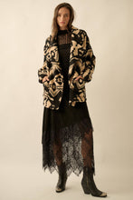 Load image into Gallery viewer, Aztec Print Sherpa Fleece Jacket