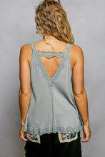 Load image into Gallery viewer, Black Lace Tank Top