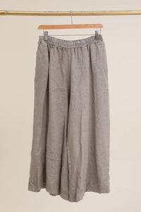 Italian Linen Wide Leg Pants