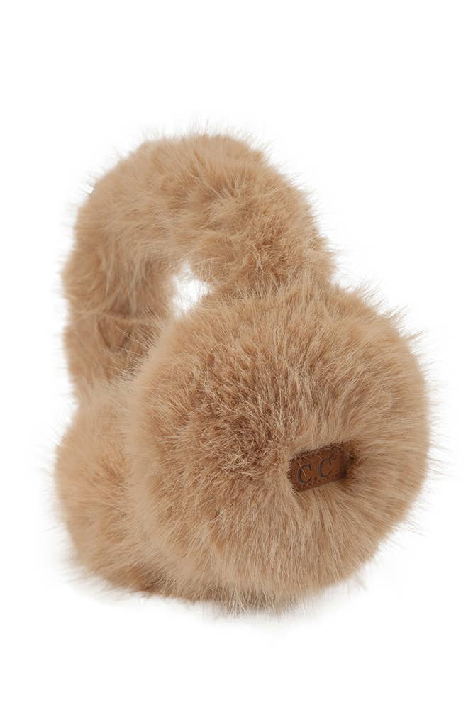 C.C Solid Long Fur Winter Ear Muff Ear Warmer