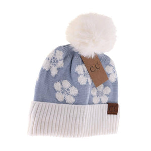 Daisy Patterned C.C Beanie