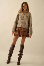 Load image into Gallery viewer, Snowflake Jacquard Cardigan