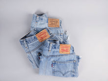 Load image into Gallery viewer, Low-Rise Upcycled Denim Shorts - Original