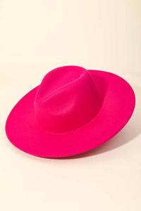 Flat Brim Fedora Fashion Hat