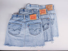 Load image into Gallery viewer, Upcycled Denim Mini-Skirt