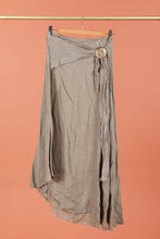 Load image into Gallery viewer, Italian Linen Wrap Skirt with Buckle Loop