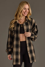 Load image into Gallery viewer, Black &amp; Tan Boyfriend Flannel