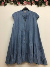 Load image into Gallery viewer, Cap Sleeve Italian Linen dress