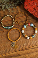 Load image into Gallery viewer, Boho Beaded Turquoise Bracelets Set 5pcs