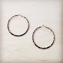 Load image into Gallery viewer, Extra Large Stainless Steel Leopard Hoop Earrings