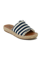 Load image into Gallery viewer, MELANIE-01 Striped Espadrille Slides