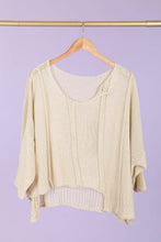 Load image into Gallery viewer, Bizou Asymmetrical Cotton Sweater - France