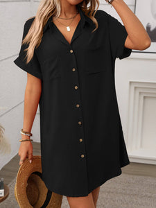 Tandy Striped Shirt Dress