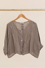 Load image into Gallery viewer, Italian Linen Button Down Top