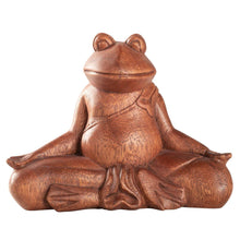Load image into Gallery viewer, Wooden Meditation Frog